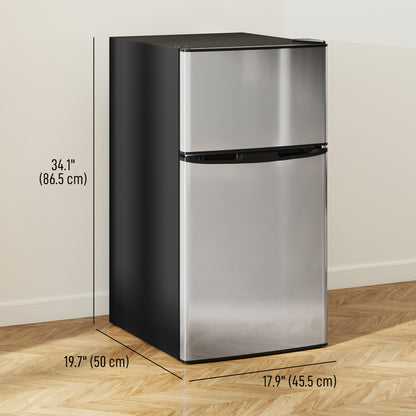 Mini réfrigérateur avec congélateur 91 L double zone