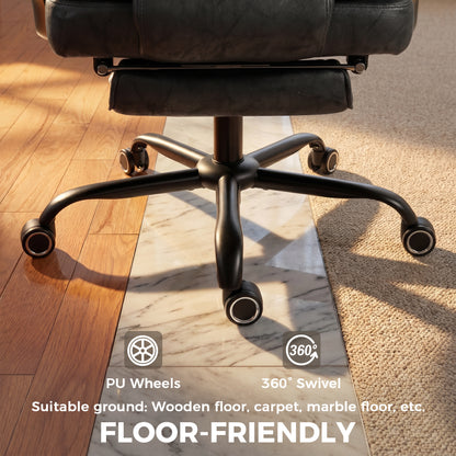 Chaise de bureau exécutif grand confort inclinable 135°