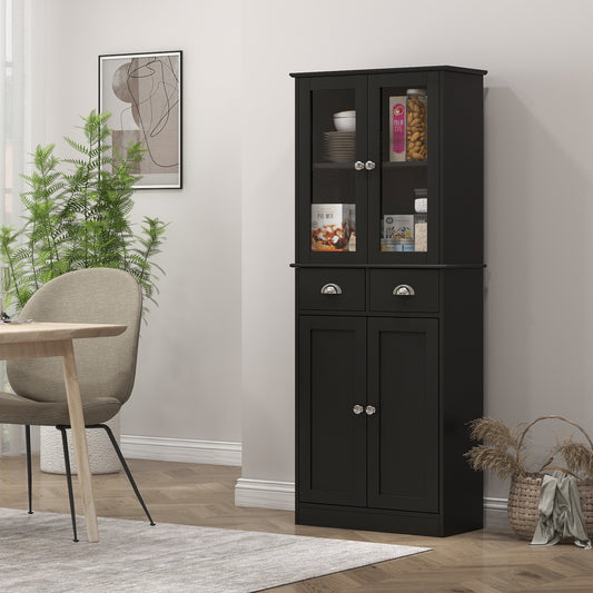 Armoire de cuisine garde-manger autoportante style fermette
