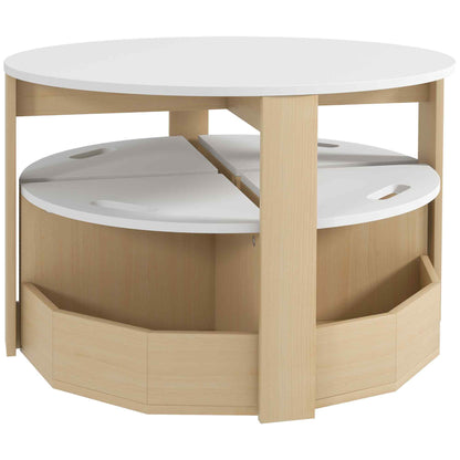 Ensemble table et chaises pour enfants avec rangement — Lot de 5