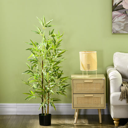 Arbres bambou artificiels en pot 183 cm — lot de 2