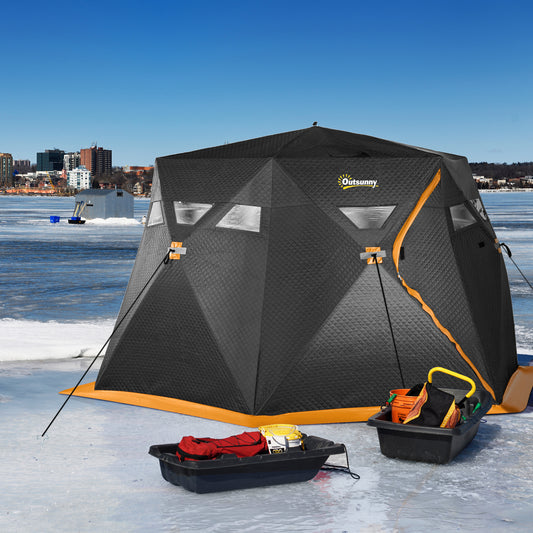 Abri de pêche sur glace pop-up isolé 4 personnes