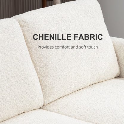 Sofa 2 places en chenille avec coussins lavables