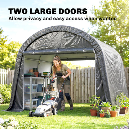 Abri de rangement portable extérieur 3 m x 3 m