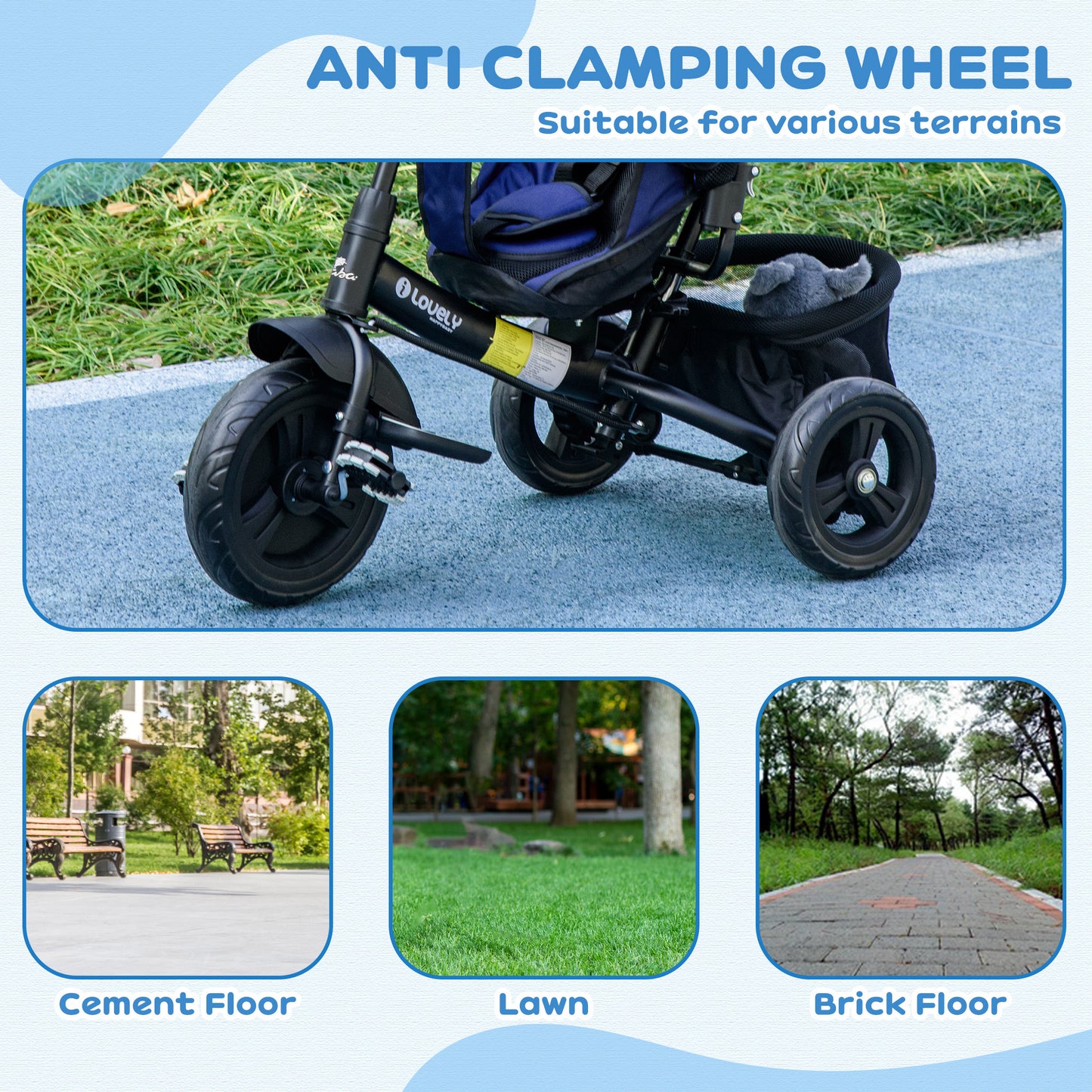 Tricycle évolutif 6 en 1 pour tout-petits 1-5 ans
