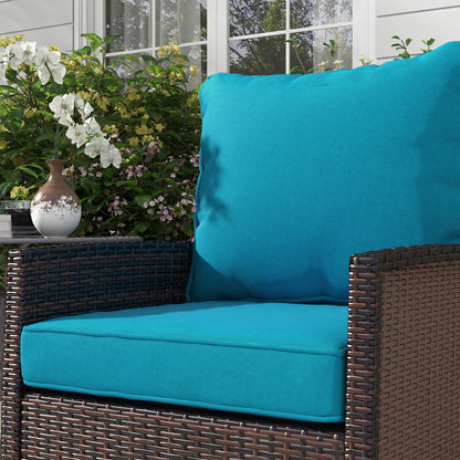 Coussins de patio de remplacement, ensemble 4 pièces