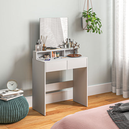 Coiffeuse avec miroir et rangement