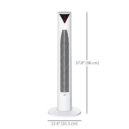 Ventilateur tour oscillant 3 vitesses minuterie 12h télécommande