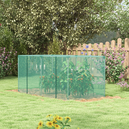 Cage protection cultures acier galvanisé porte zip 8x4 pieds