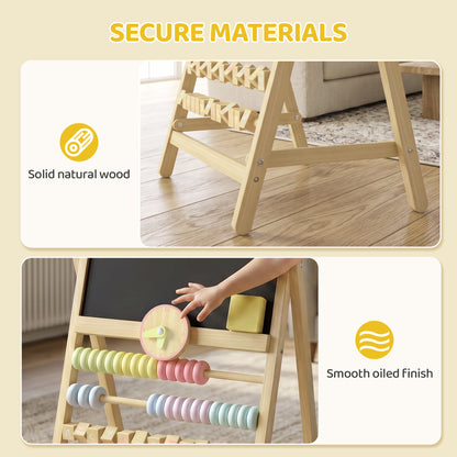 Chevalet d art pour enfants en bois double face