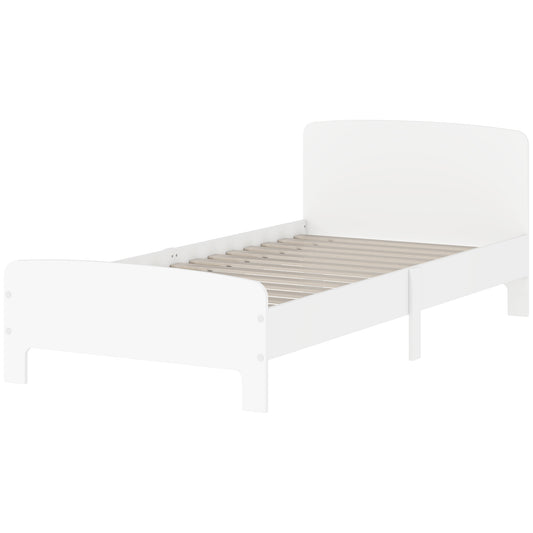 Lit Bas Qaba pour Enfants - Meuble de Chambre Sécuritaire MDF