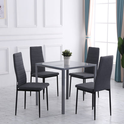 Chaises de salle à manger rembourrées ensemble de 4