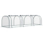 Serre tunnel portable 396 x 91 x 76 cm avec 4 portes