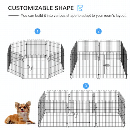 Parc pour chien octogonal 8 panneaux pliable