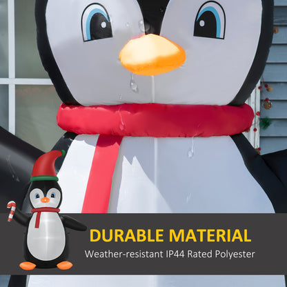 Pingouin gonflable Noël LED 2,5 m