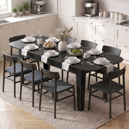 Table à manger ovale extensible de style fermette