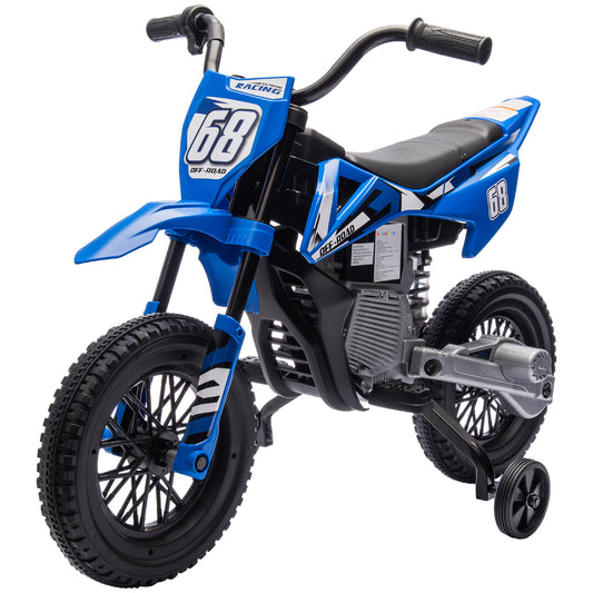 Moto électrique enfant 12V avec roues stabilisatrices