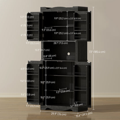 Armoire de cuisine autoportante avec rangement