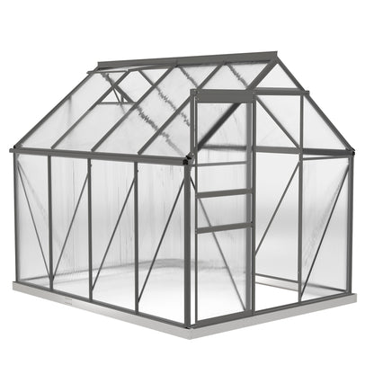 Serre de jardin polycarbonate 183 x 366 x 198 cm