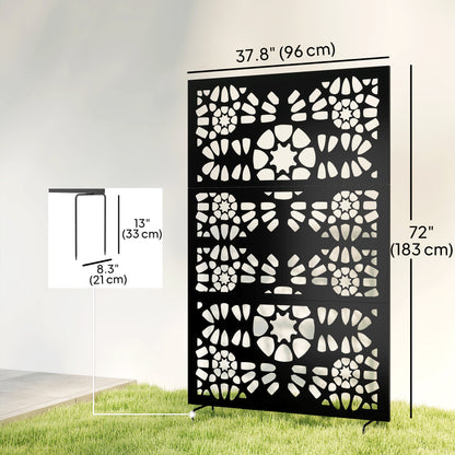 Paravent extérieur métal 183cm intimité jardin