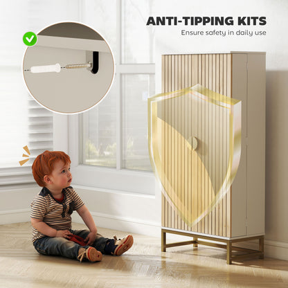 Armoire de cuisine autoportante 5 tablettes ajustables