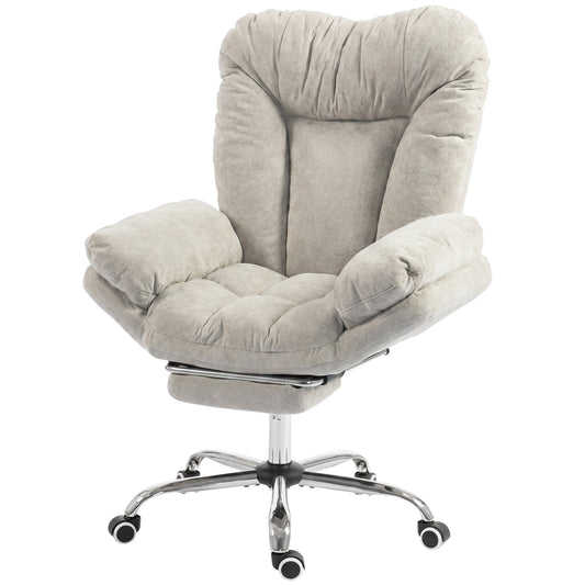 Chaise de bureau criss-cross grand confort avec repose-pieds
