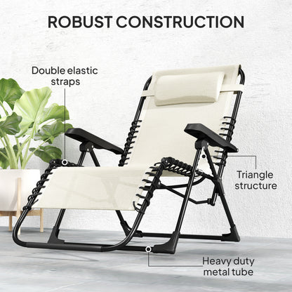 Chaise longue zéro gravité 5 positions pliante