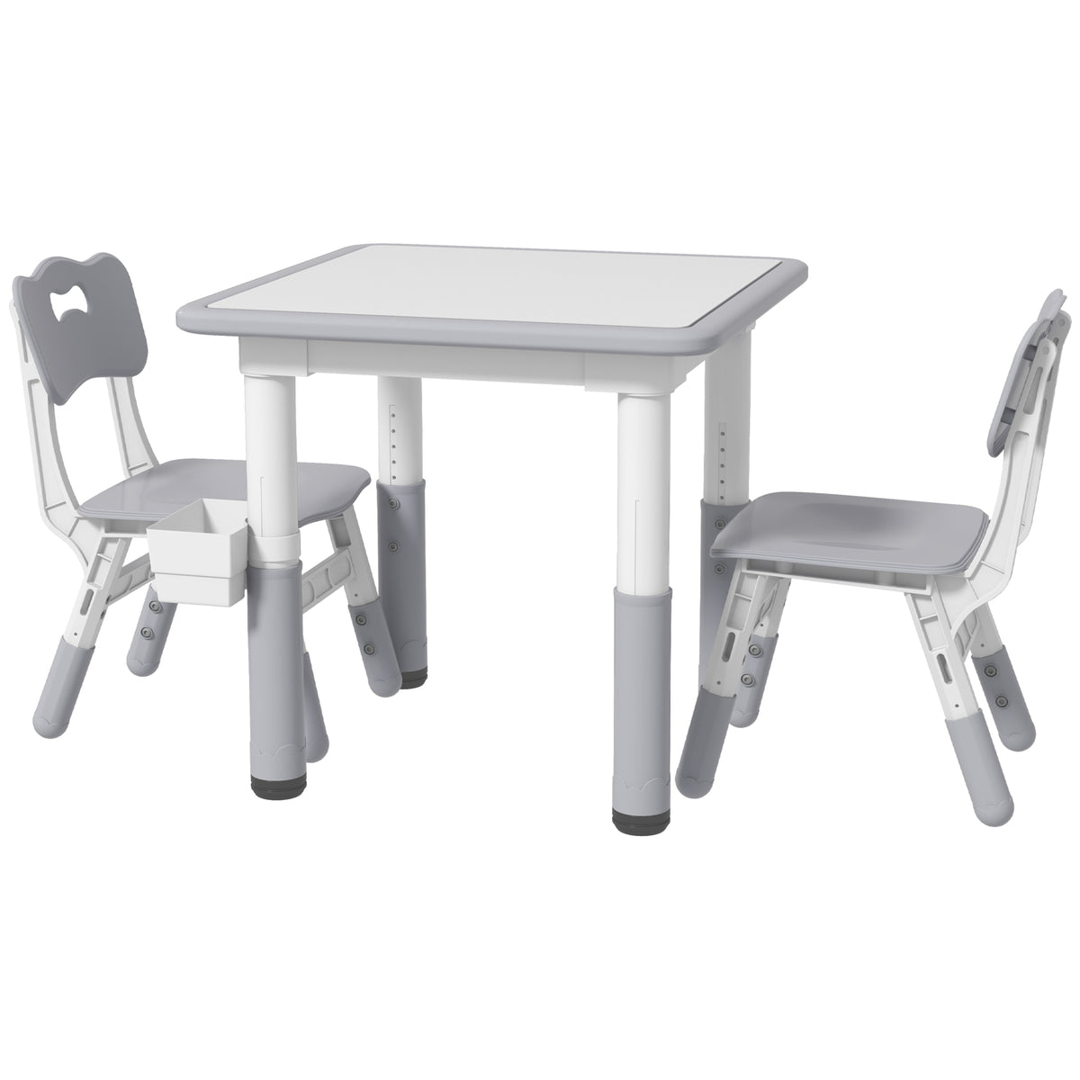 Ensemble table et chaises pour enfants réglable — Lot de 3