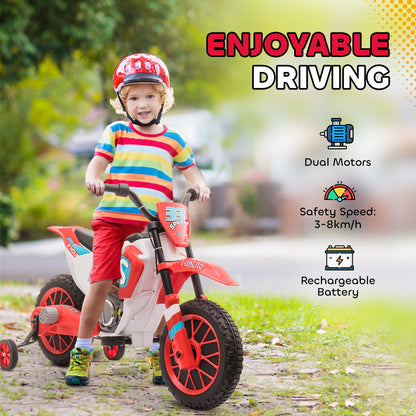 Moto électrique enfant 12V roues amovibles