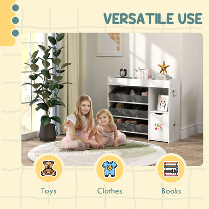 Organisateur de jouets avec bacs et armoire