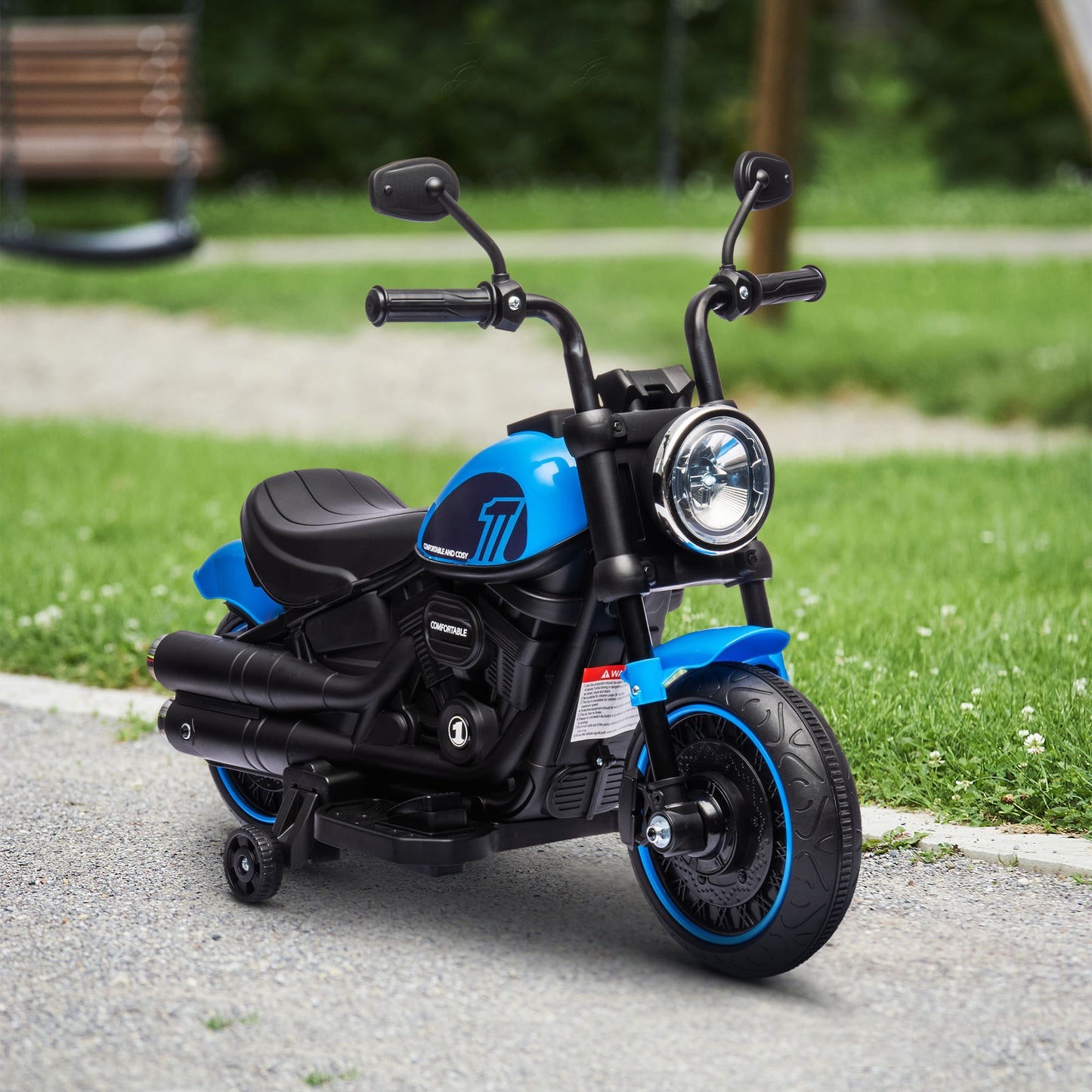 Moto électrique enfant 6V avec roues stabilisatrices