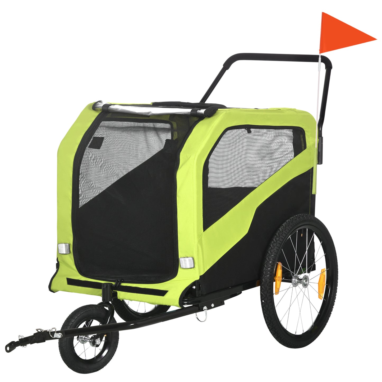 Remorque vélo chien 2-en-1 grands chiens 30 kg
