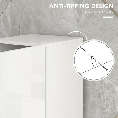Armoire de salle de bain haute étroite