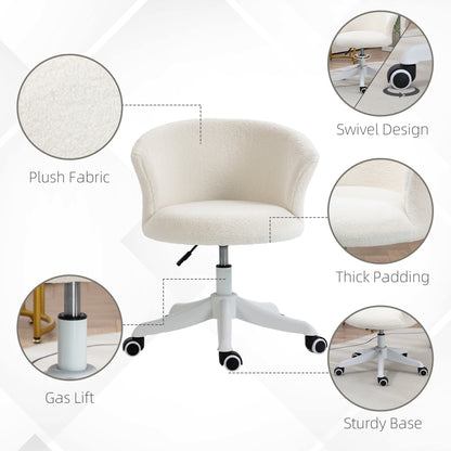 Chaise bureau sans bras hauteur réglable roulettes pivotantes