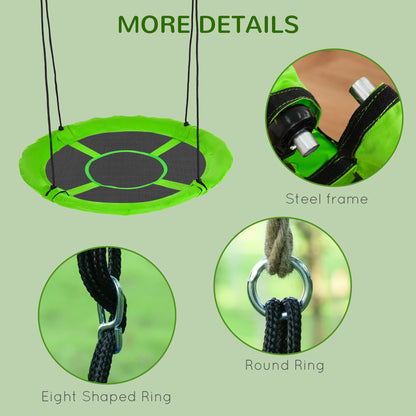 Balançoire soucoupe ronde pour enfants 110 cm