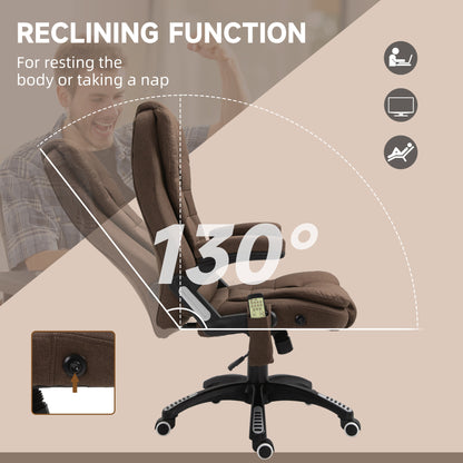 Fauteuil bureau massant inclinable dossier haut pivotant