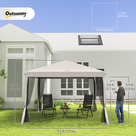 Tente pliable 10x10 pieds avec parois maillées