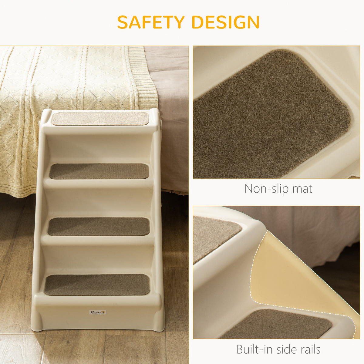 Escalier pour chien pliable à 4 niveaux