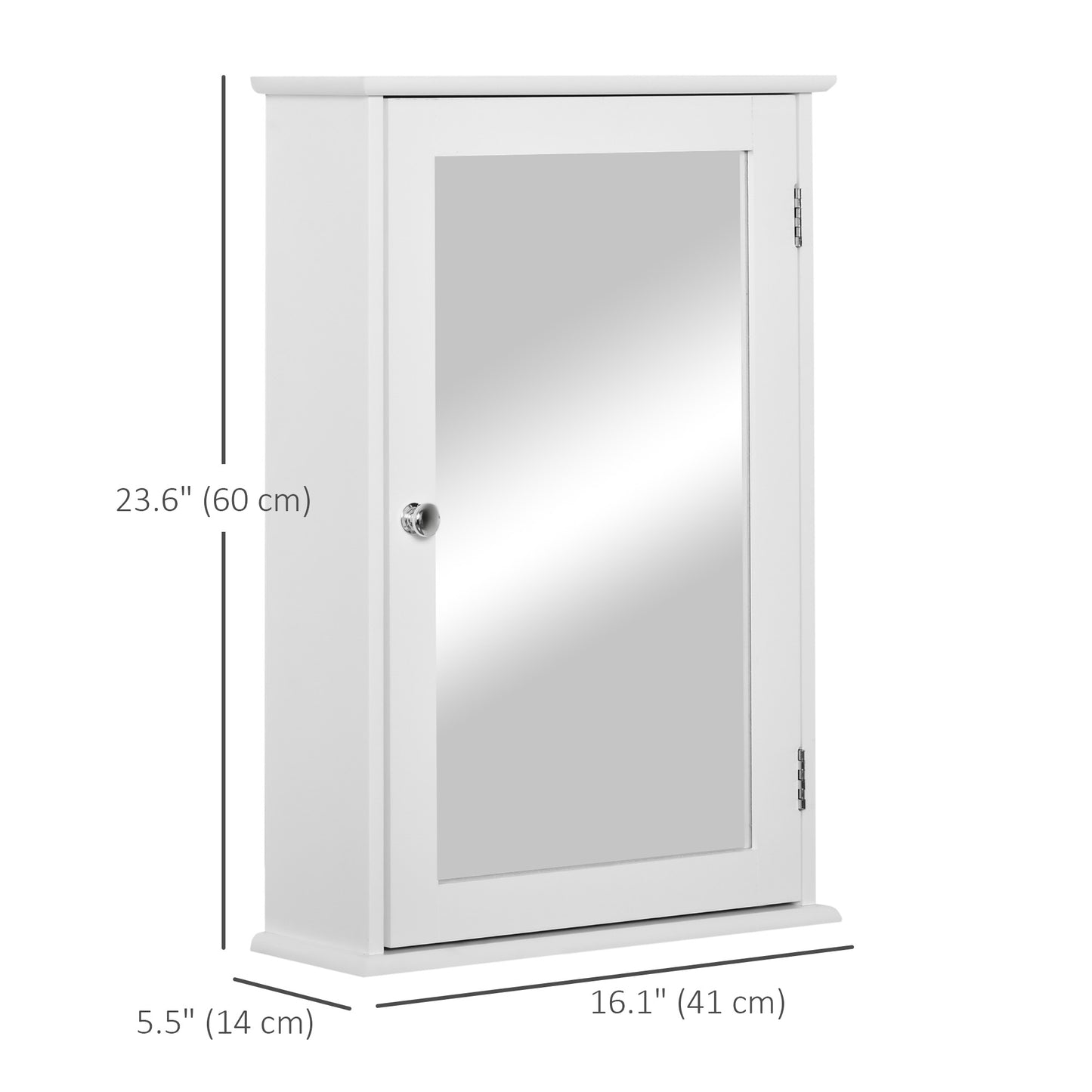 Armoire à pharmacie murale avec miroir et tablettes