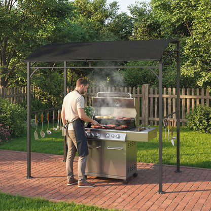 Gazebo BBQ courbé 7' x 5'
