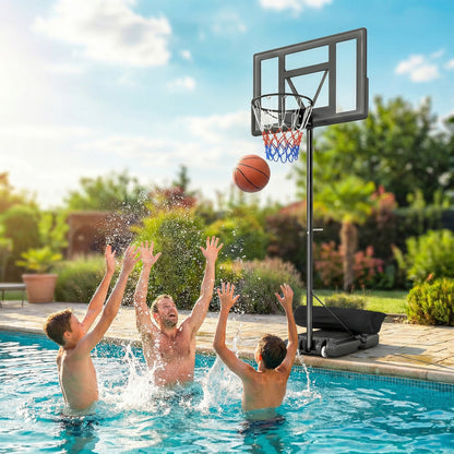 Panier de basketball sur pied réglable 134–305 cm