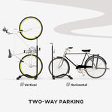 Support à vélo vertical et horizontal à crochets réglables