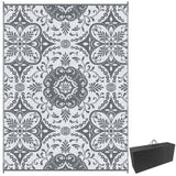 Tapis extérieur réversible 274 x 366 cm avec sac