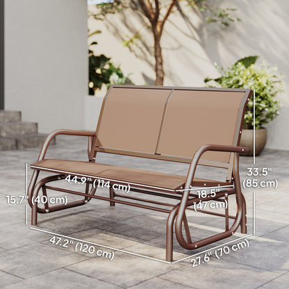 Banc Bascule Extérieur 2 Places Maille Respirante