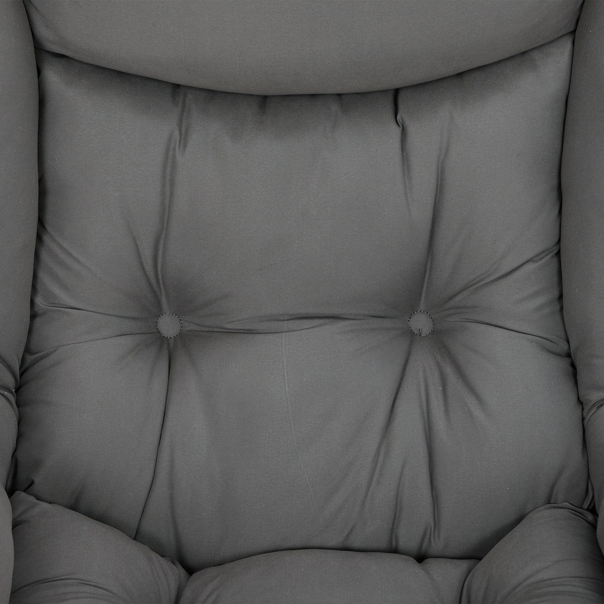 Chaise d'appoint capitonnée avec repose-pieds