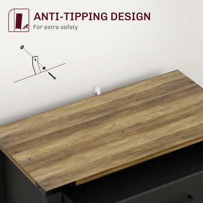 Buffet de cuisine style fermette avec tiroir et tablette