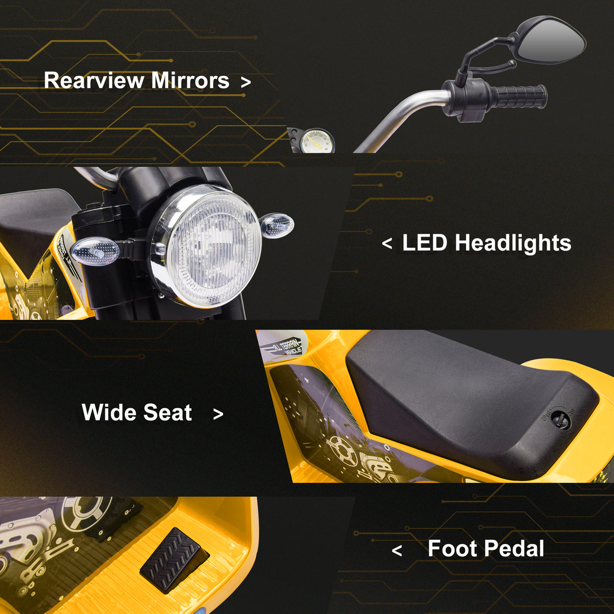 Moto électrique enfant 3 roues 6V