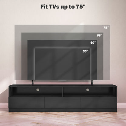 Meuble TV DEL haute brillance pour téléviseurs jusqu'à 75"