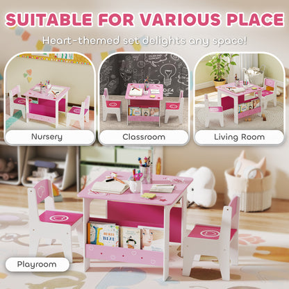 Ensemble table et chaises pour enfants — Lot de 3