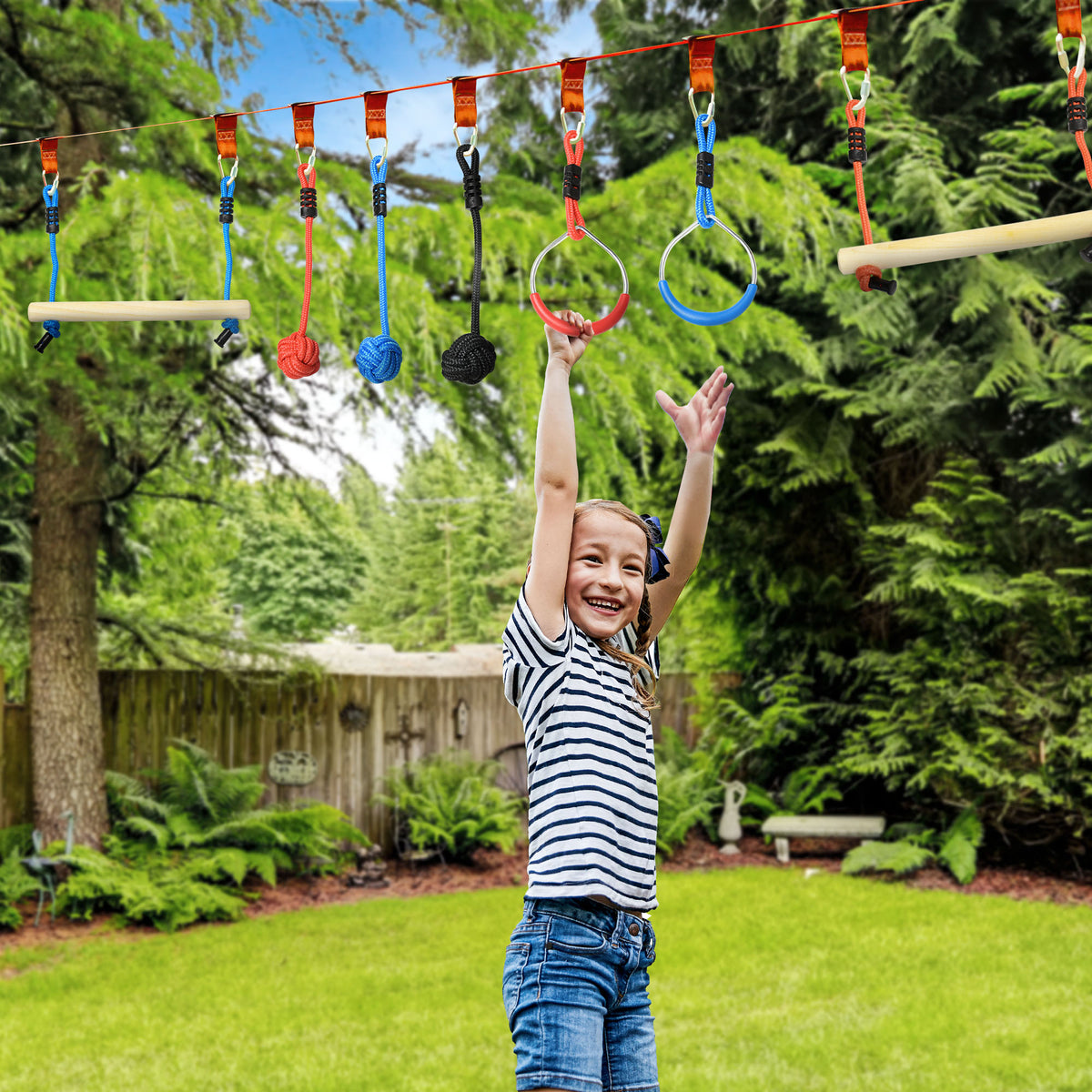 Ensemble parcours ninja pour enfants — Lot de 30